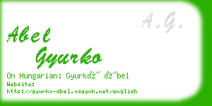 abel gyurko business card